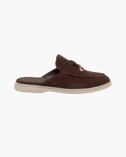 Brown Suède Mediterranean Mule