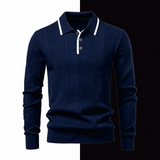 The Alford Knitted Polo Sweater