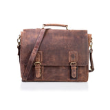 Leather Messenger Bag - Bronx