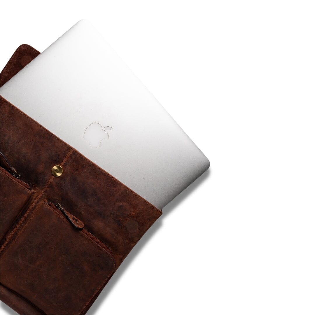 Leather Laptop Sleeve For  MacBook Air 13 inch- Benson