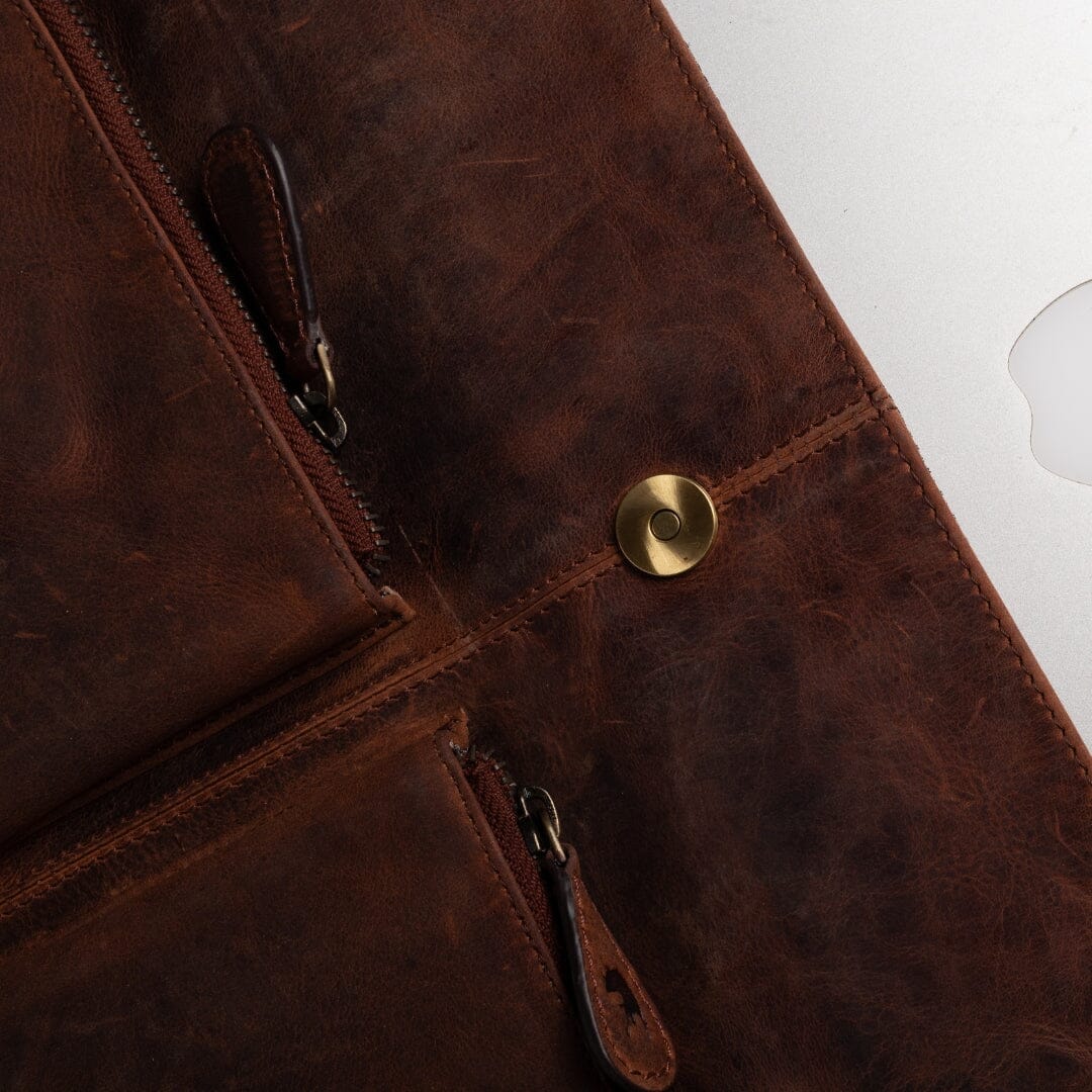 Leather Laptop Sleeve For MacBook Pro 14 inch - Davenport