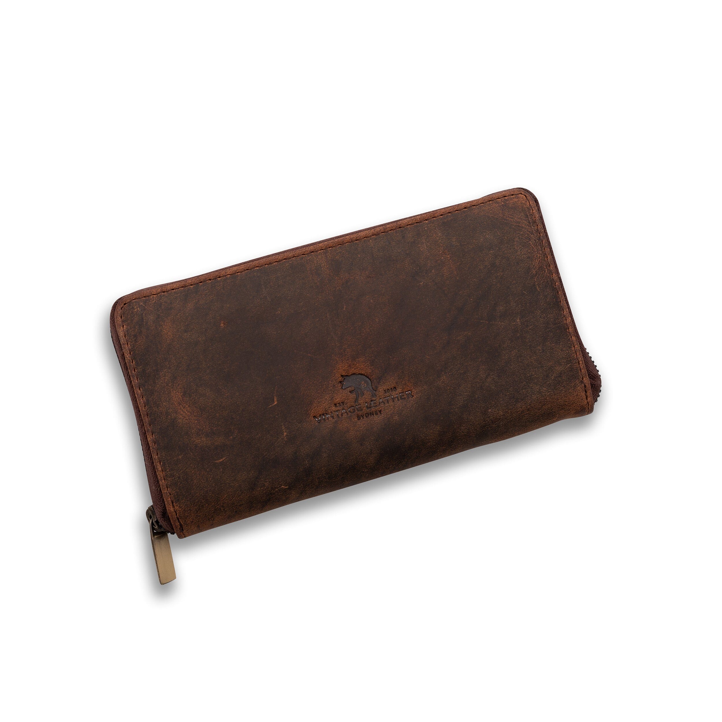Womens Leather Zip Around Wallet Candice 