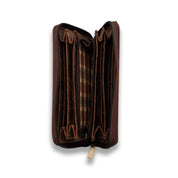 Womens Leather Zip Around Wallet Candice 