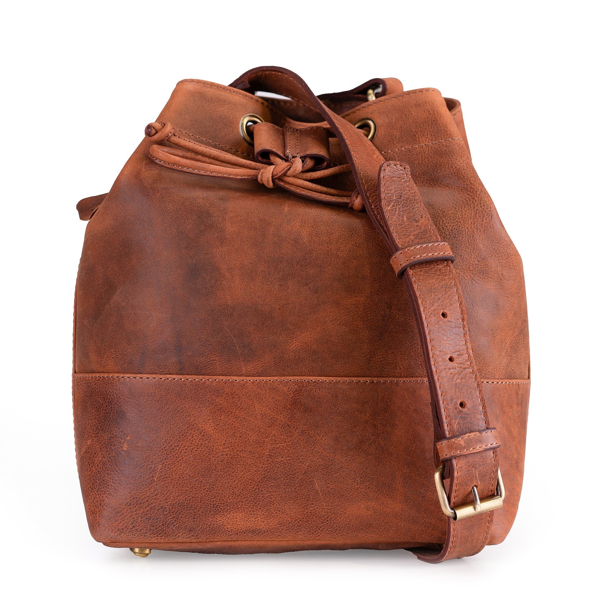 Rosa Leather Bucket Bag