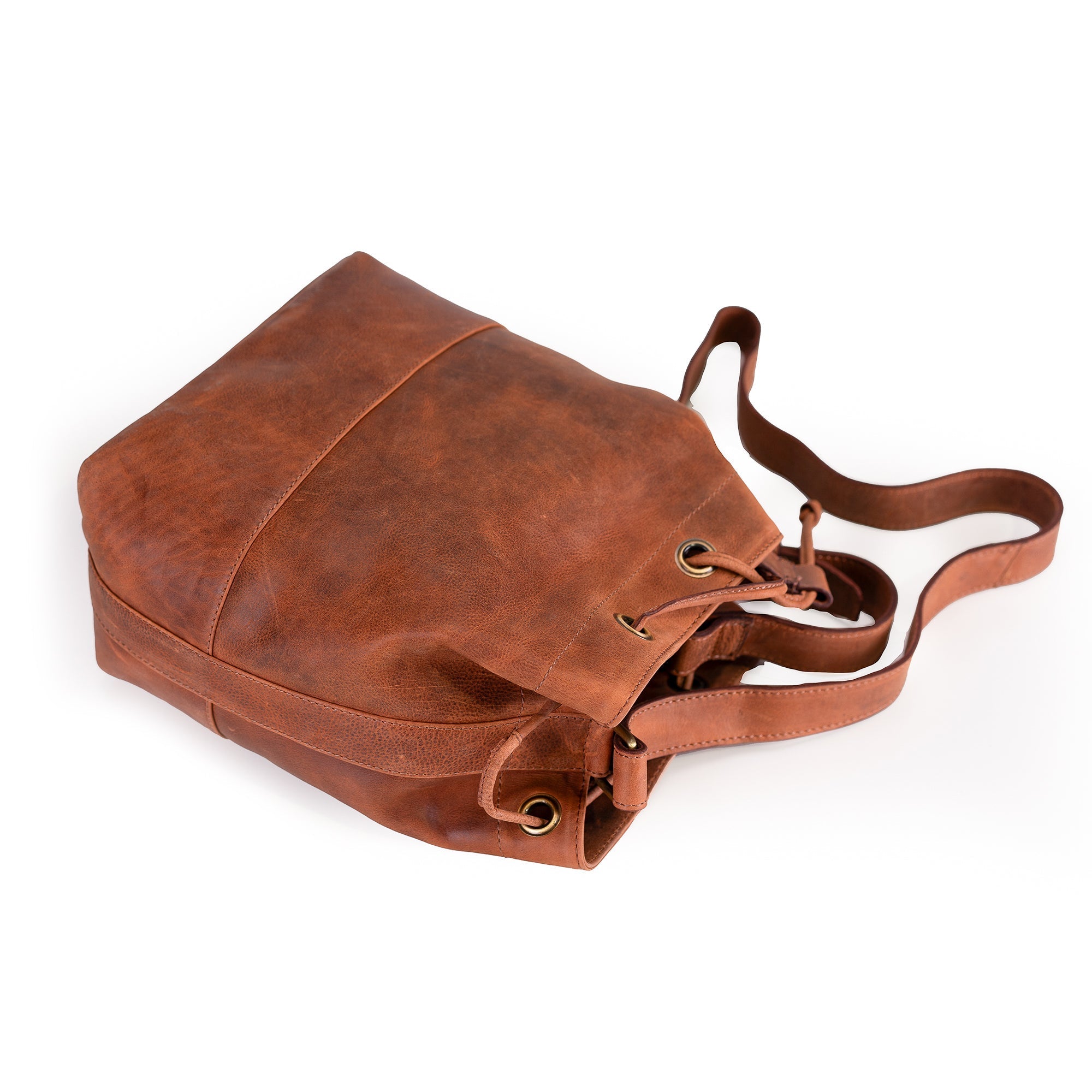Rosa Leather Bucket Bag
