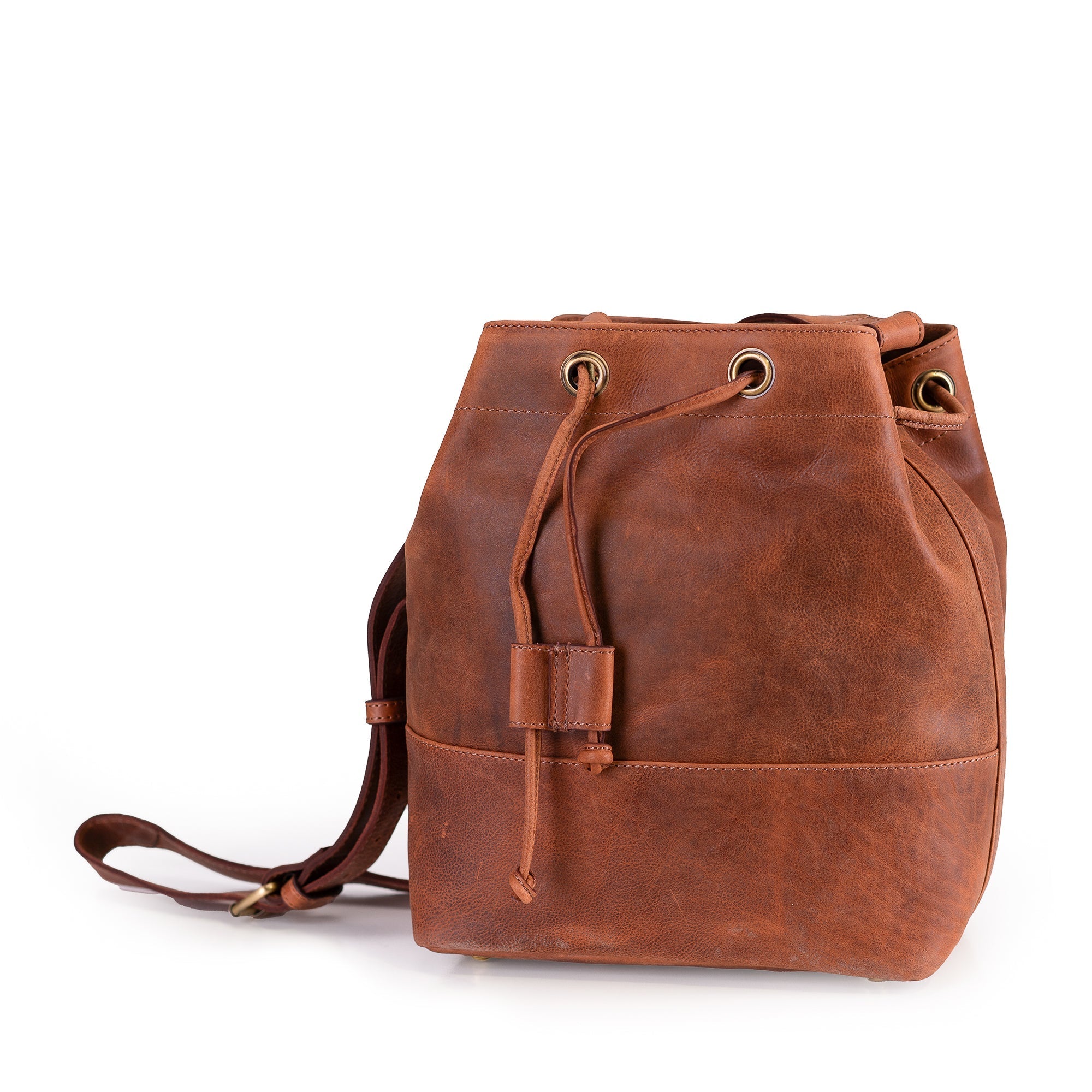 Rosa Leather Bucket Bag